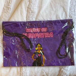 Purple Krewe of Cleopatra string backpack